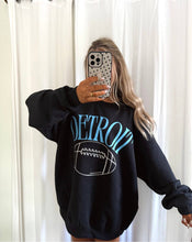 CUSTOMIZABLE Football Game Day Graphic Crewneck: Black / M