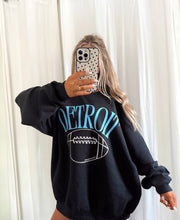 CUSTOMIZABLE Football Game Day Graphic Crewneck: Black / M