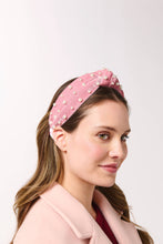 VELVET AND PEARLS KNOTTED HEADBAND: BLACK