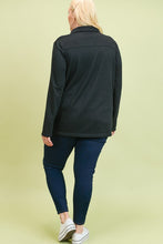 Black asymmetrical zip jacket