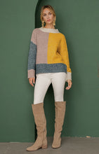Color block sweater