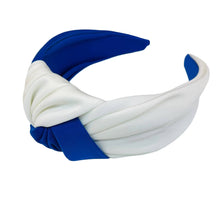 Two Tone Headbands: Blue/white