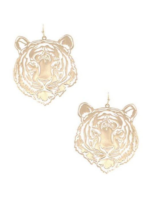 Gold Bengals earrings