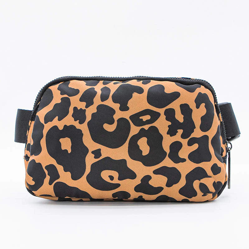 Leopard Pattern Fanny Pack With Coin Purse